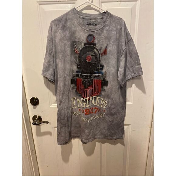 The Mountain Dyed T-shirt Engine No.12 2017 100th Anniversary Tweetsie Railroad - Picture 3 of 8